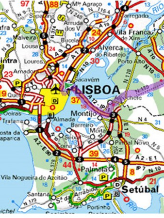 • Acessos Sul pela ponte Vasco da Gama.
